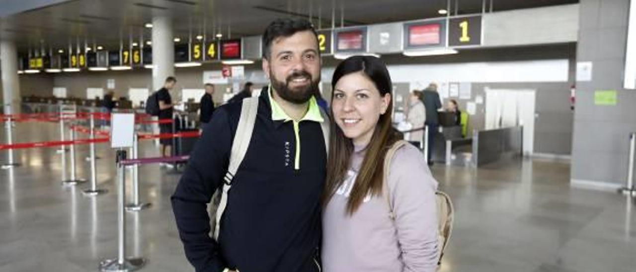 José Miguel y Miriam, dos de los afectados por la huelga.