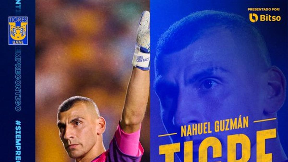 Nahuel Guzmán, el mejor jugador de los Tigres en el partido