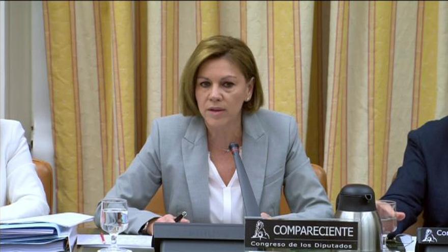 Cospedal: &quot;El PP no ha sido condenado penalmente, sino personas que estuvieron en el PP&quot;