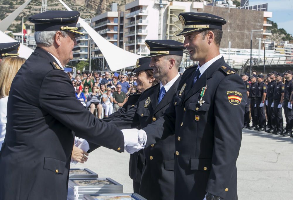 Un momento del acto de la Policía.