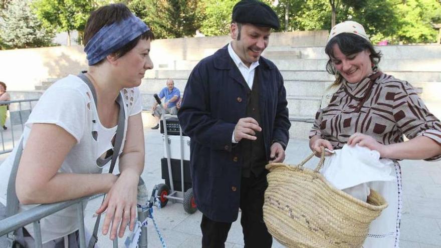 Recreación del Ourense de antaño en &quot;A Bela Auria&quot;. // Iñaki Osorio