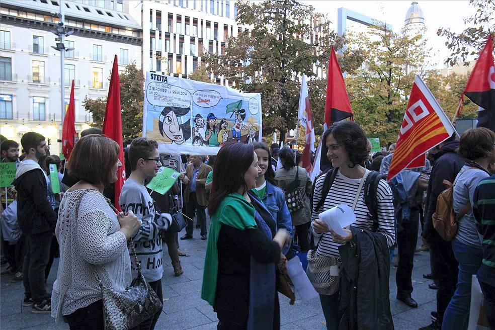 Manifestación contra la Lomce en Zaragoza