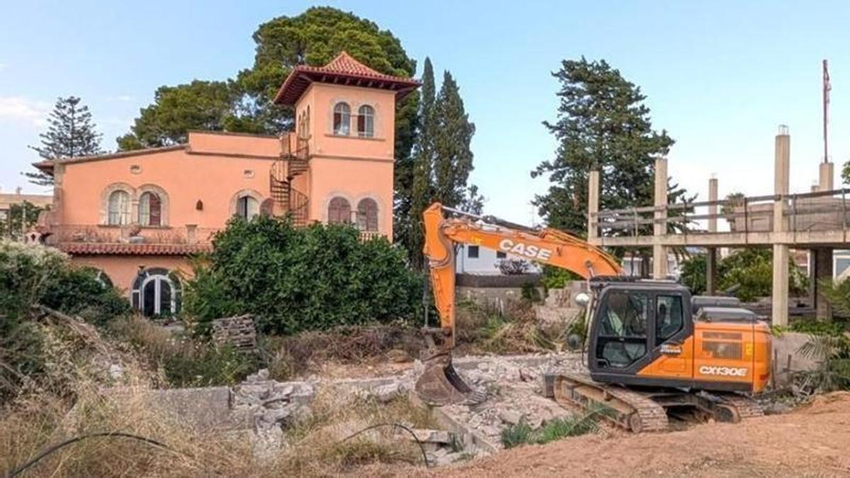 Trotz Protesten von Anwohnern und Denkmalschützern: Abriss einer historischen Villa in Palma hat begonnen