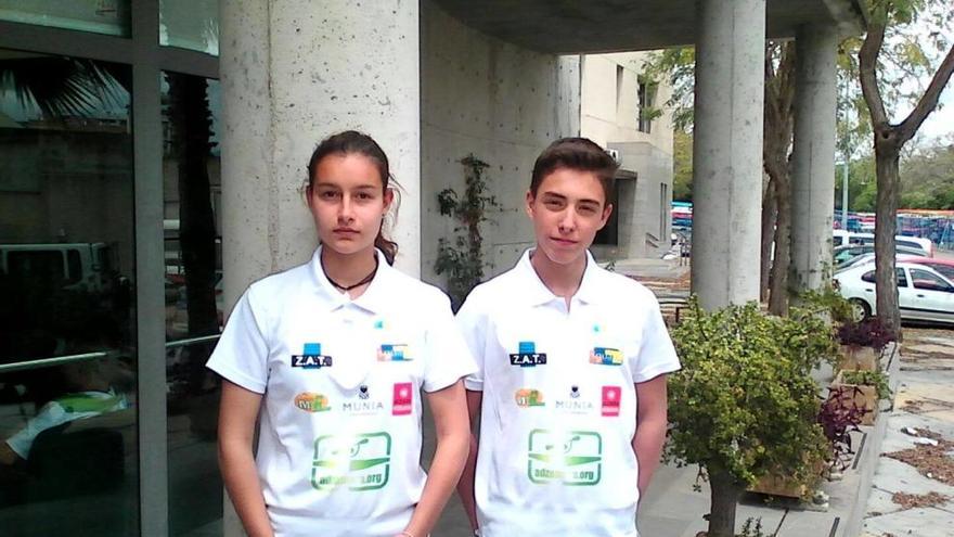 Jesica Rodríguez y Luis Alvarez, de la ADZ.