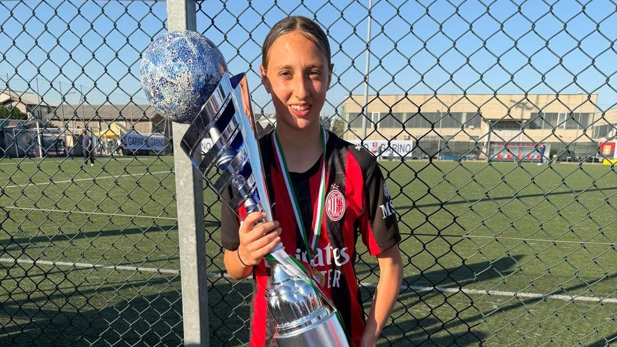 Ema Modric, hija de Luka, gana su primer título con el Milan