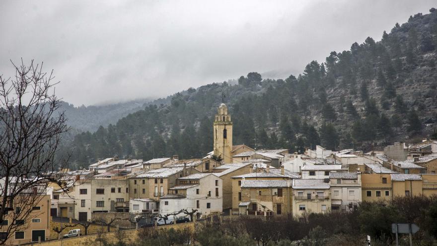 Nevadas débiles en los puntos más altos de l&#039;Alcoià y El Comtat