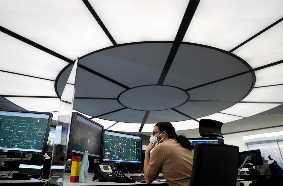 Centro de control de Enagas.