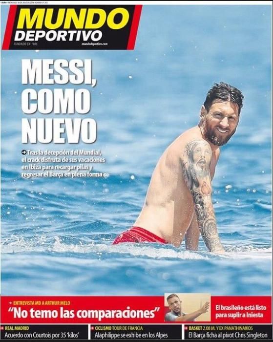 Portada MUNDO DEPORTIVO miércoles 18 de julio