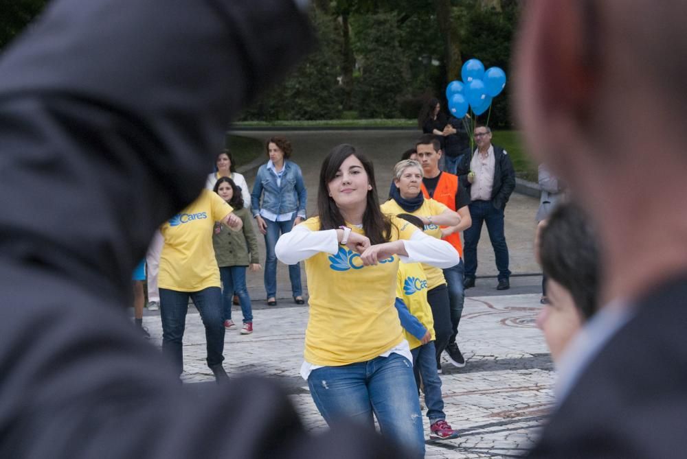 Flashmob para apoyar a la Asociación Galbán