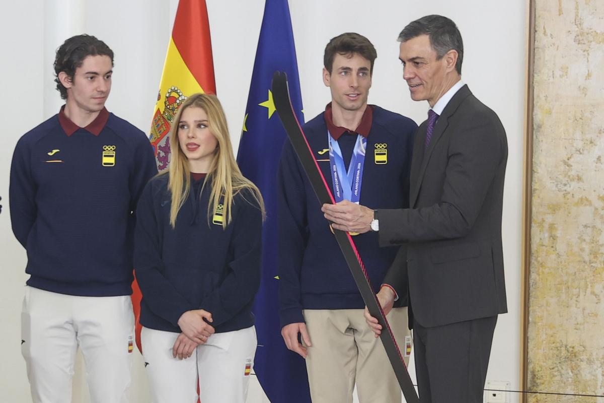 Pedro Sánchez recibió a los olímpicos españoles