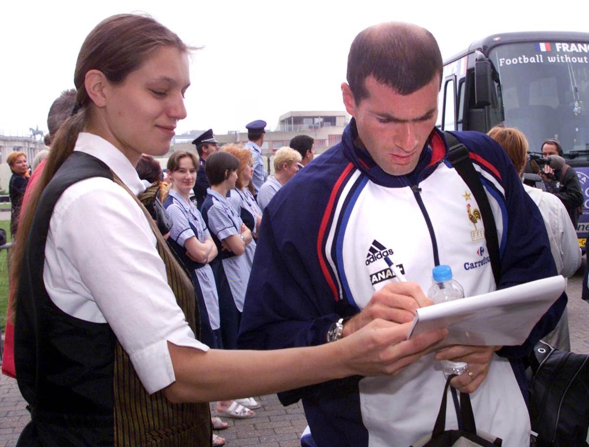 Zidane, con la selección francesa