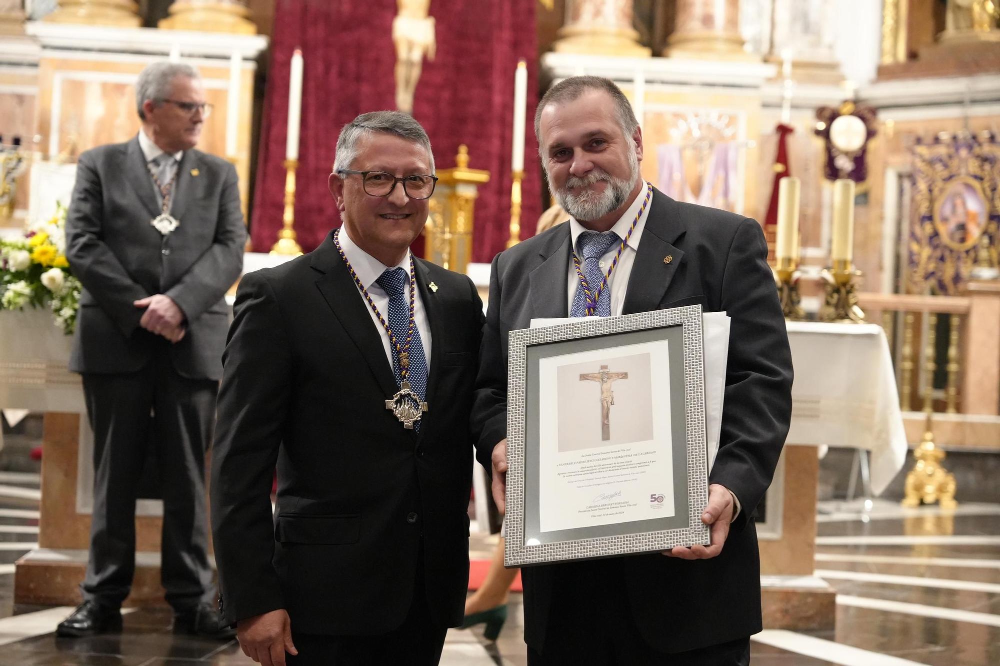 Las fotos de la misa para conmemorar el 50º aniversario de la Junta Central de Semana Santa de Vila-real