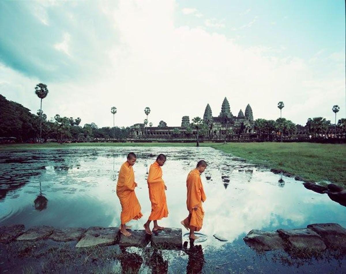 Los Templos de Angkor (Camboya) fueron construidos entre los siglos IX y XV por el imperio jemer.