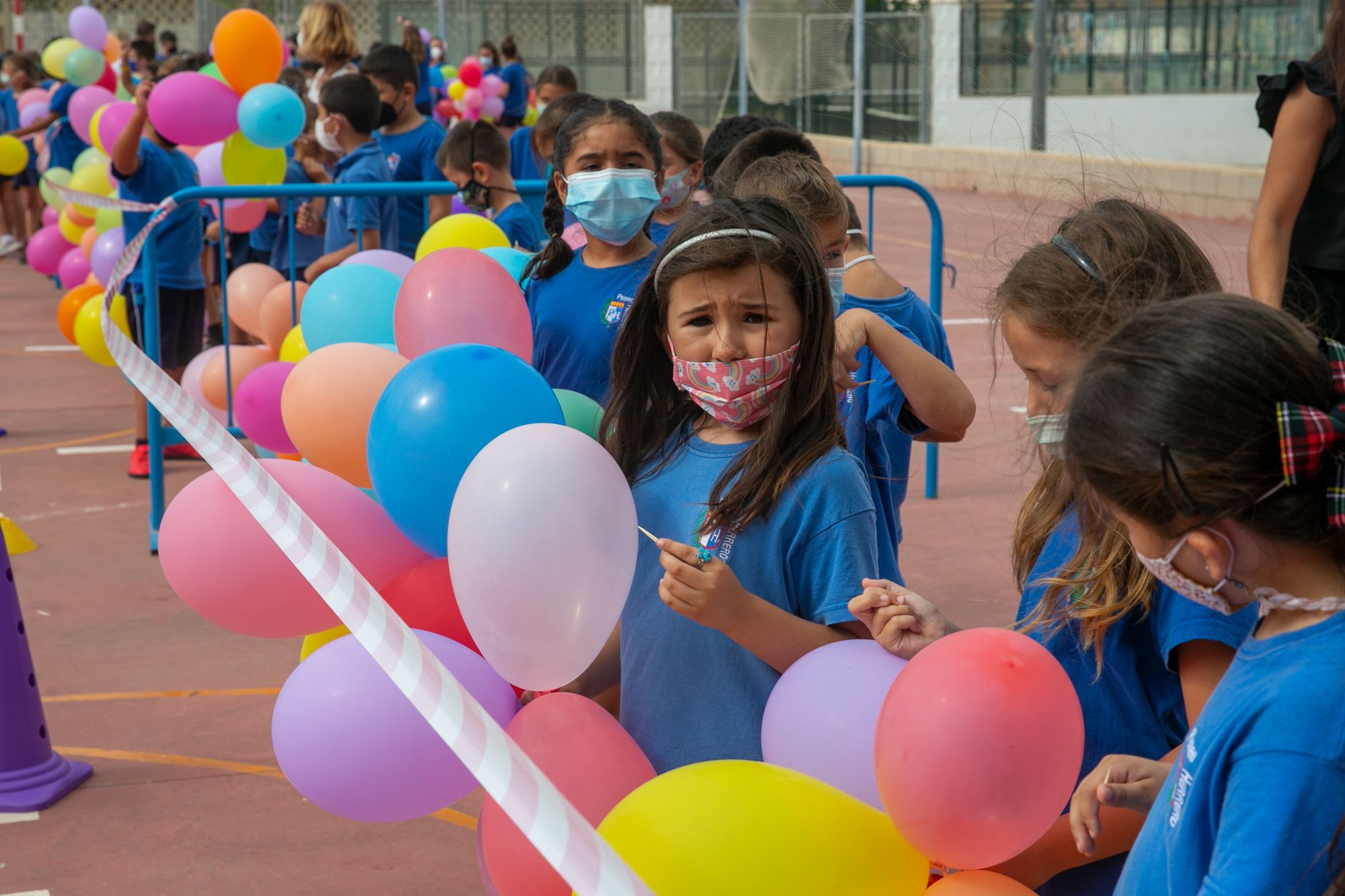 "Globotá" en el colegio Pedro Herrero en homenaje a las Hogueras.