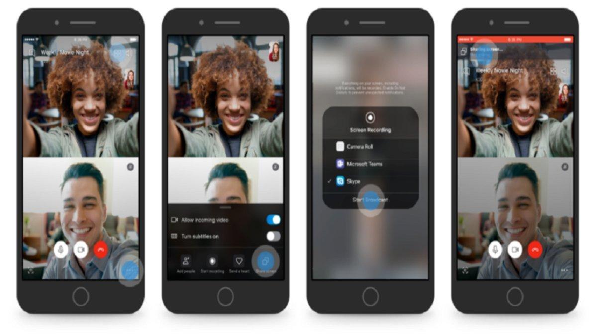 Compartir pantalla llega a Skype
