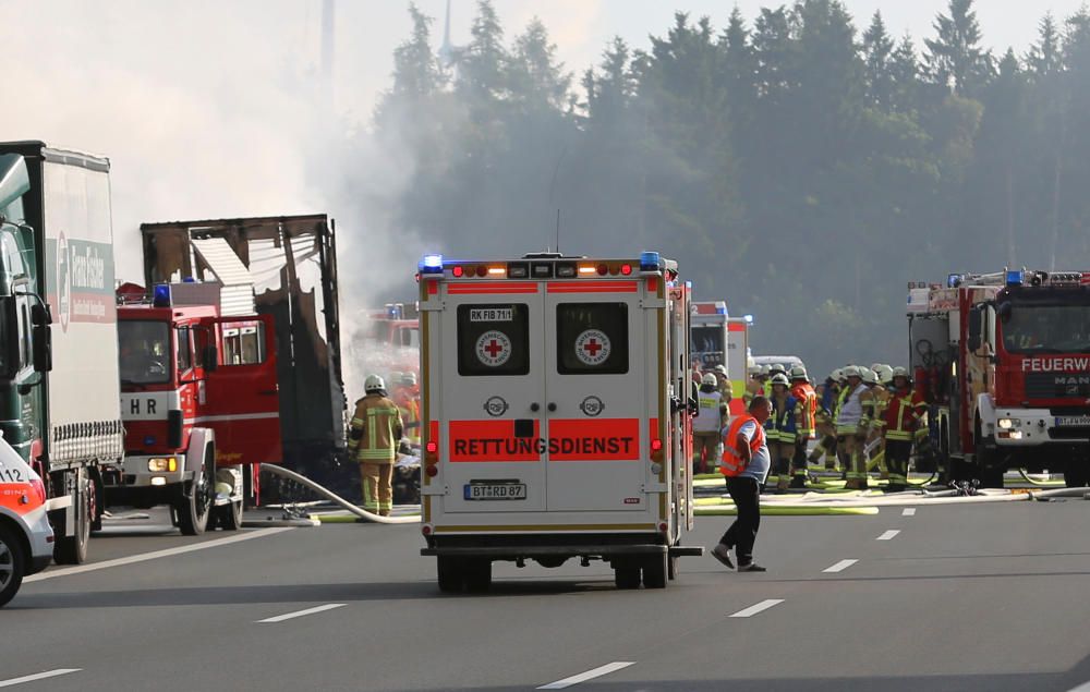 Accidente de autobús en el sur de Alemania