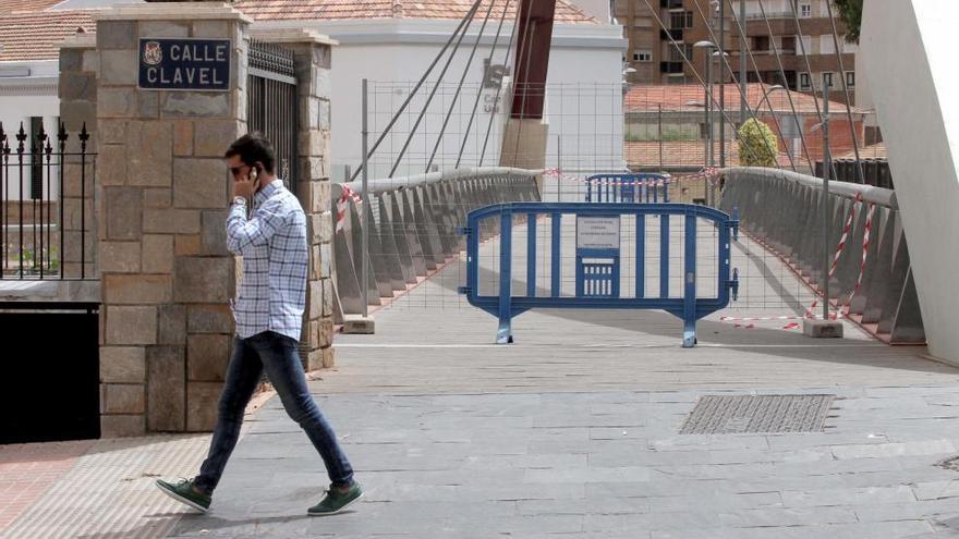 El puente de Quitapellejos lleva cerrado desde hace ocho días a los peatones