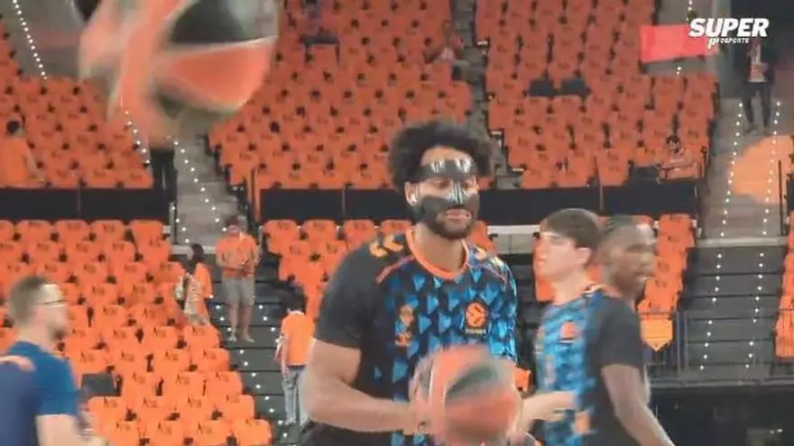 Entrenamiento del Valencia Basket antes del quinto partido ante el Panathinaikos