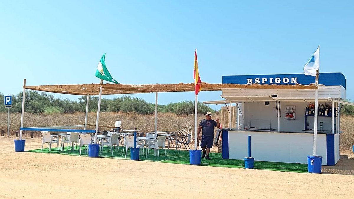 Imagen del chiringuito del Espigón de Huelva