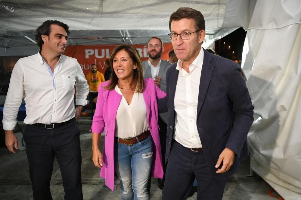 Núñez Feijóo, en la precampaña con Mato