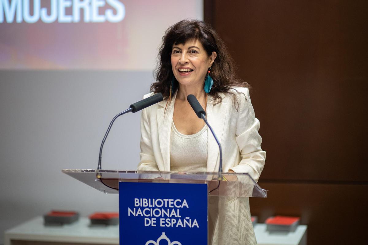La ministra de Igualdad, Ana Redondo, durante su discurso