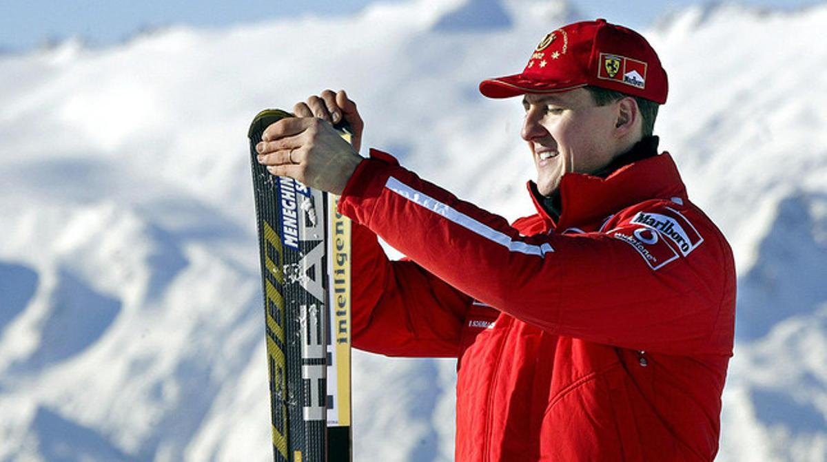 Michael Schumacher, a Madonna di Campiglio (Itàlia), el 2003. Michael Schumacher, a Madonna di Campiglio (Itàlia), el 2003.
