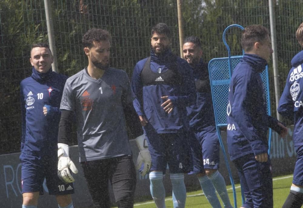 El Celta prepara en A Madroa el duelo ante el Leganés