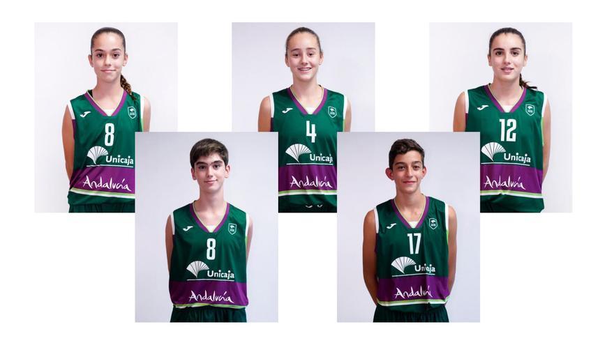 Cinco jugadores de Unicaja Andalucía, presentes en la convocatoria Sub-13 de España