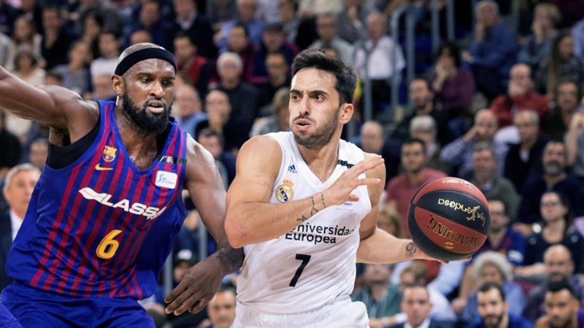 Campazzo acabó desquiciado por la defensa del Barça