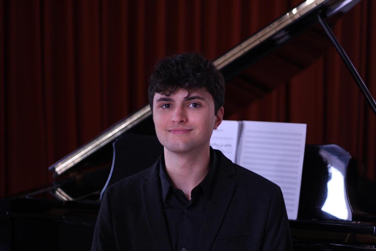 Teo Montero antes de un ensayo.