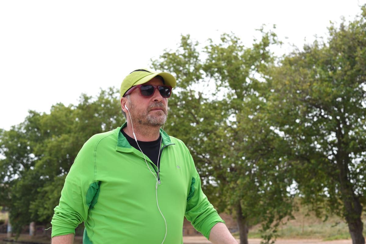 José Luis Soro, durante su paseo de la jornada de reflexión.