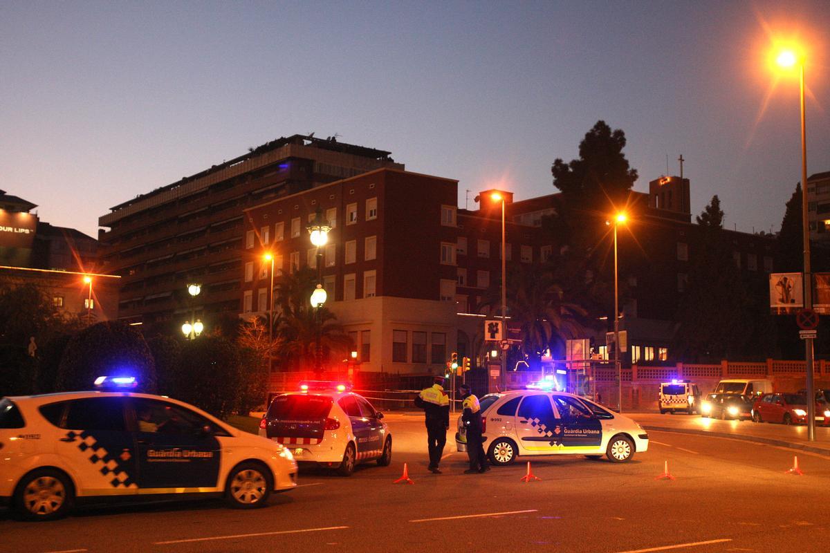 La Residencia Militar Pedralbes, años atrás, el día en que recibió una amenaza de bomba.