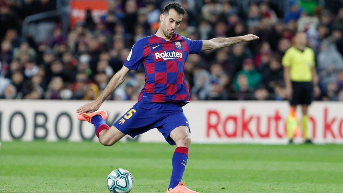 Sergio Busquets, en el Barça - Granada