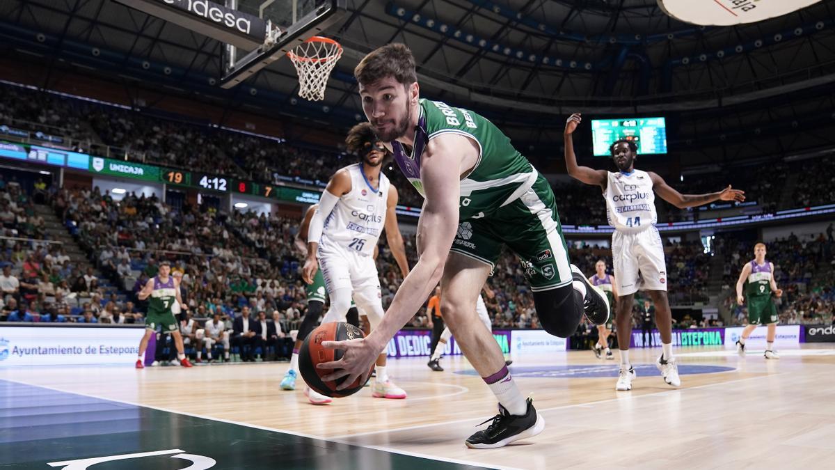 Brizuela jugó un gran partido contra el Fuenlabrada.