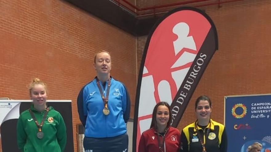 Verónica Pablos, de la Uex, medalla de bronce en el nacional universitario