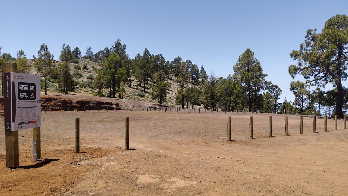 Ampliación de la oferta de acampada para caravanas en Las Lajas, en Adeje