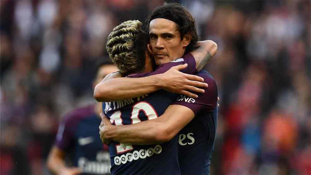 Cavani habló de su relación con Neymar