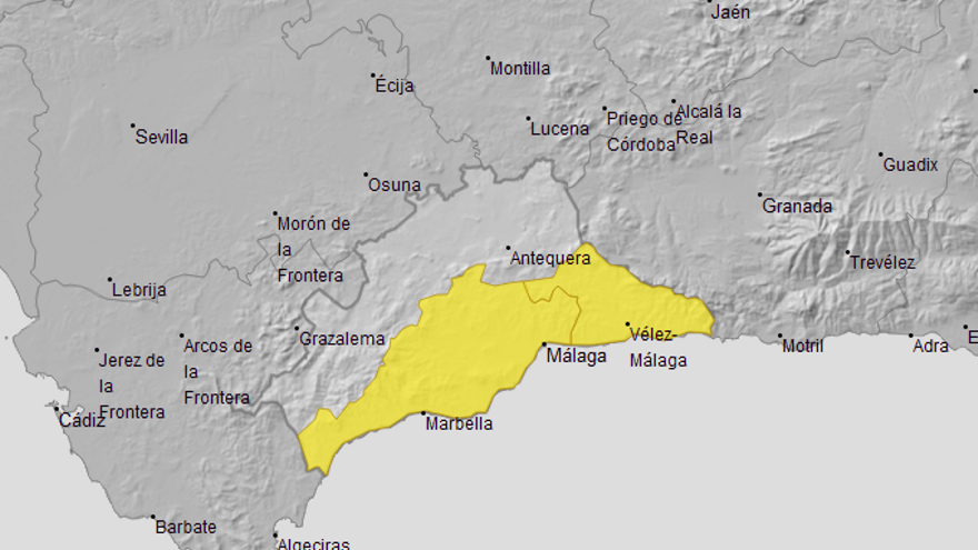 Málaga comienza la semana con aviso amarillo por calor