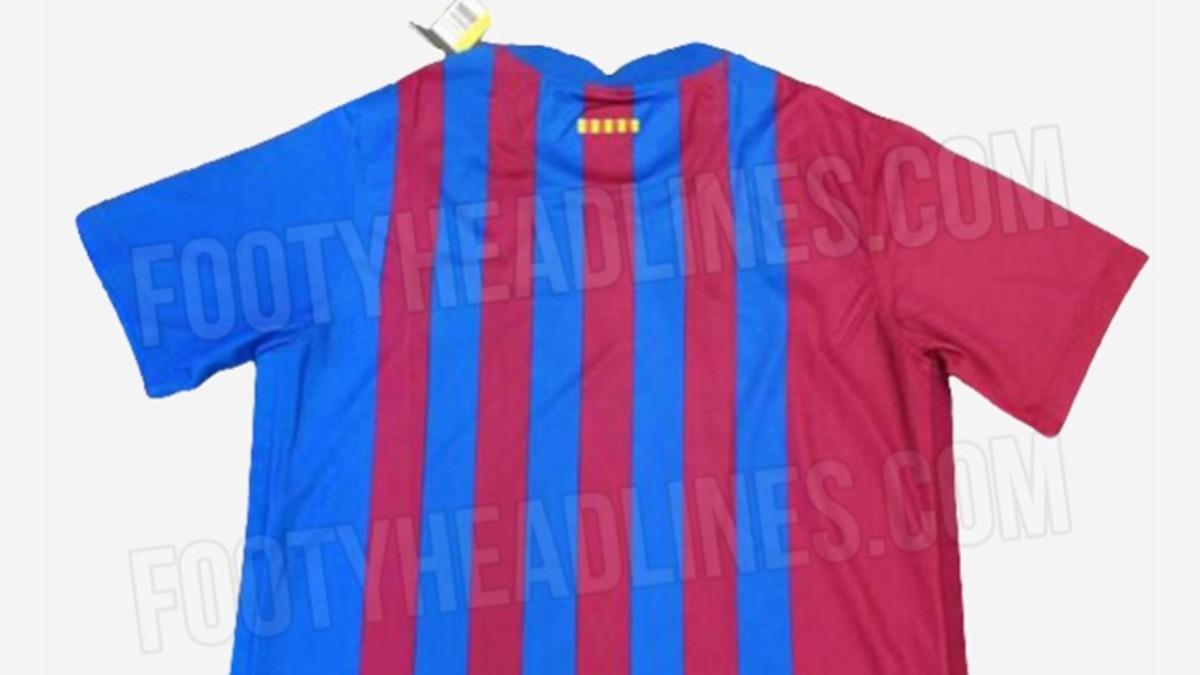 Posible camiseta del Barça para la temporada 2021-22 (espalda)