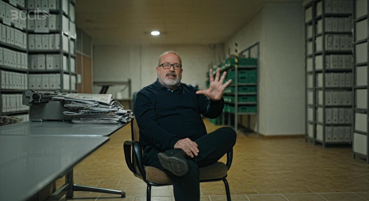 Santi Coll durant el documental.