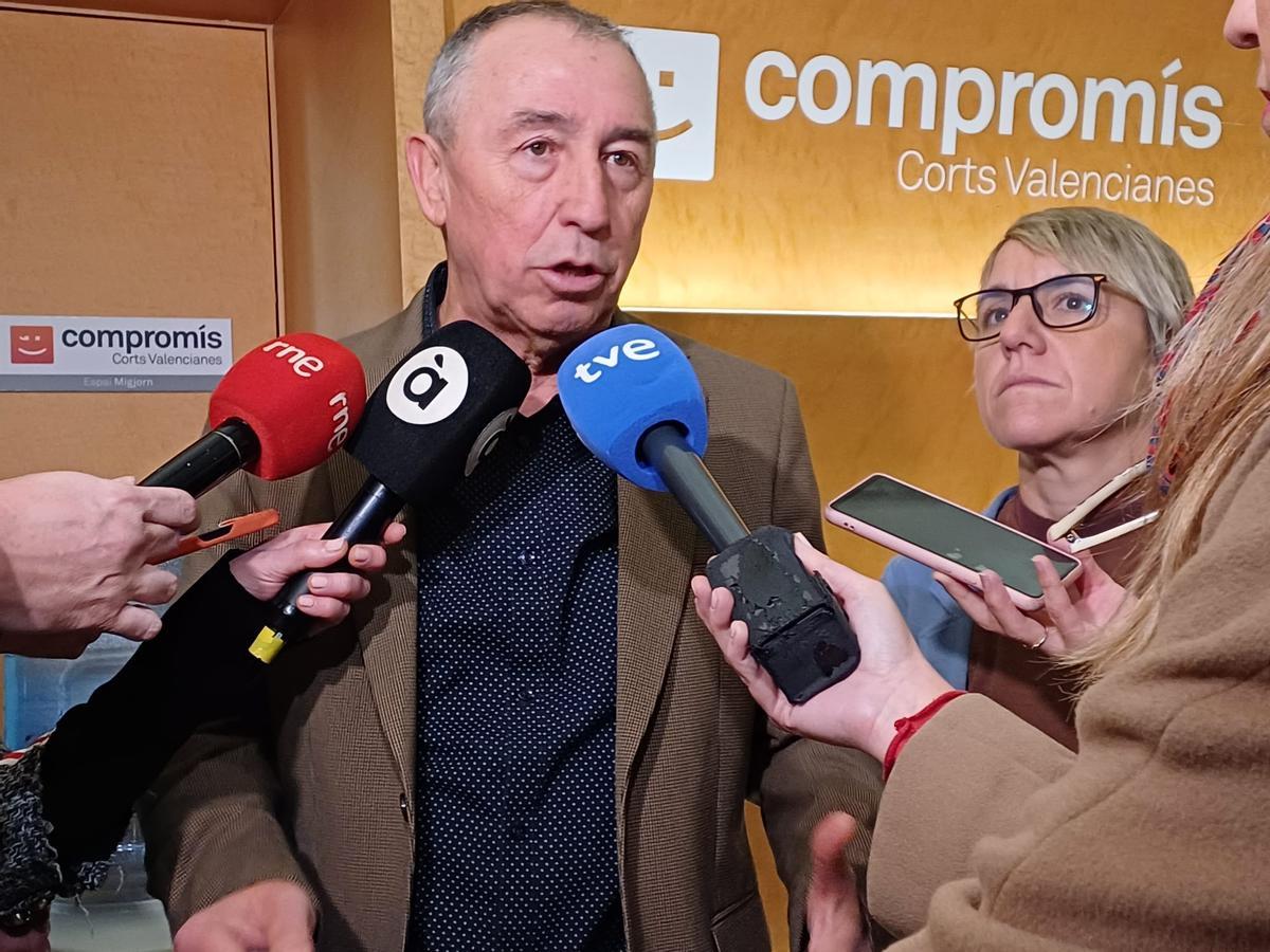 Joan Baldoví, esta mañana