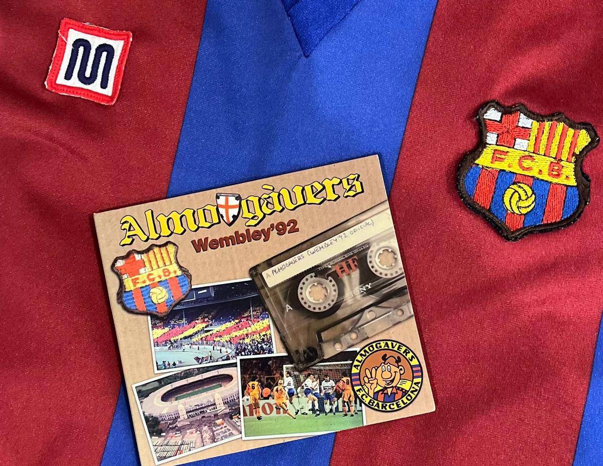 La Penya Almogàvers publicó un CD con cánticos y un mensaje de Johan Cruyff para Wembley 92