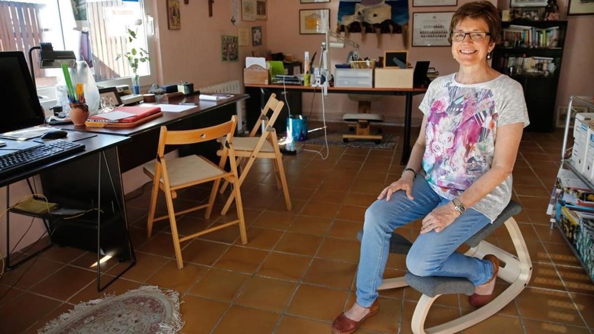 Francina Alsina, en uno de los espacios en los que habitualmente trabaja.