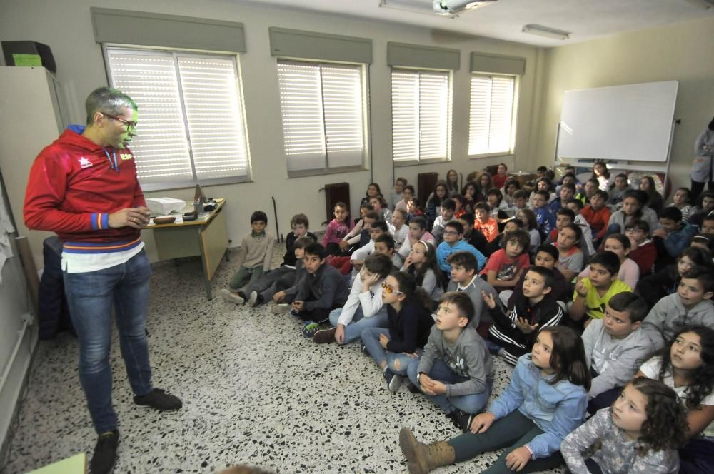 Charla del deportista olímpico, Alberto Suárez, en el colegio El Parque