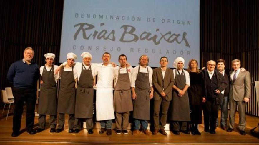 Asistentes a la promoción de Rías Baixas y la cocina gallega, en la Fundación Basque Culinary Center.