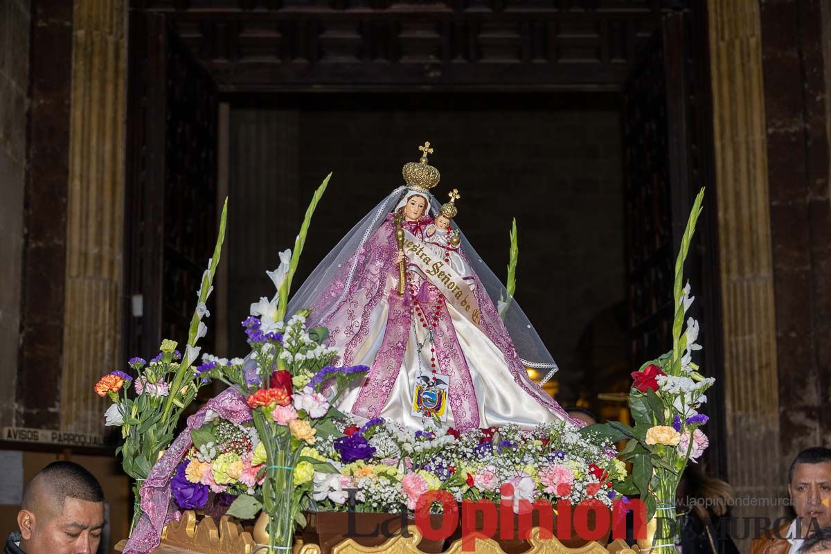 La comunidad ecuatoriana en Caravaca celebra la Virgen de ‘El Quinche’