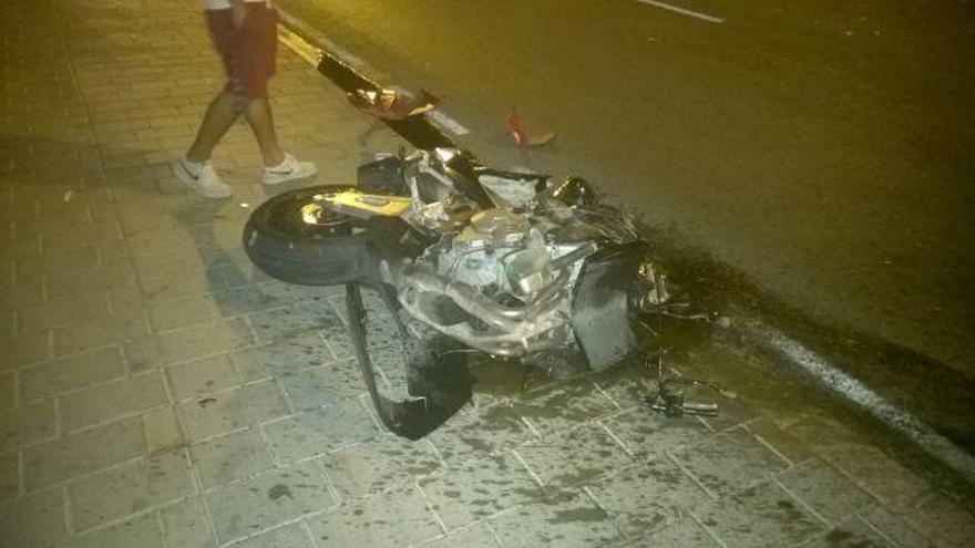 Muere un joven de 26 años en un accidente de moto en San Vicente