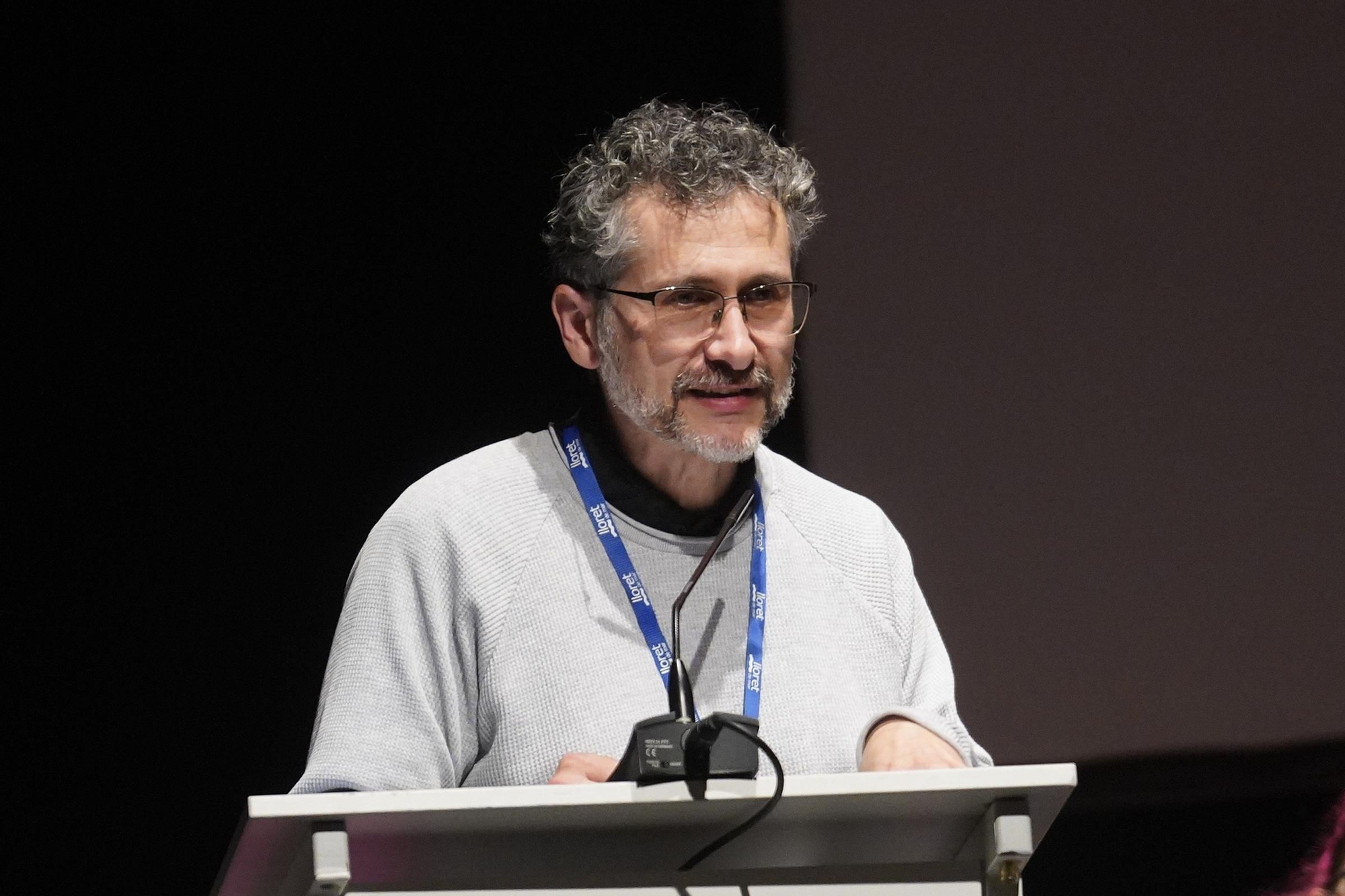 El secretari general d'UGT a Girona, Maxi Rica, en la seva intervenció al congrés