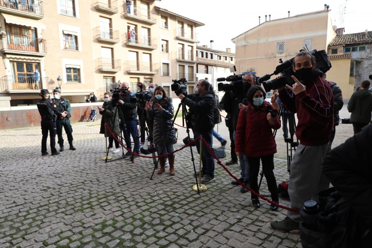 Llegan a Barbastro por fin una veintena de piezas de arte sacro de las 111 retenidas en Lérida