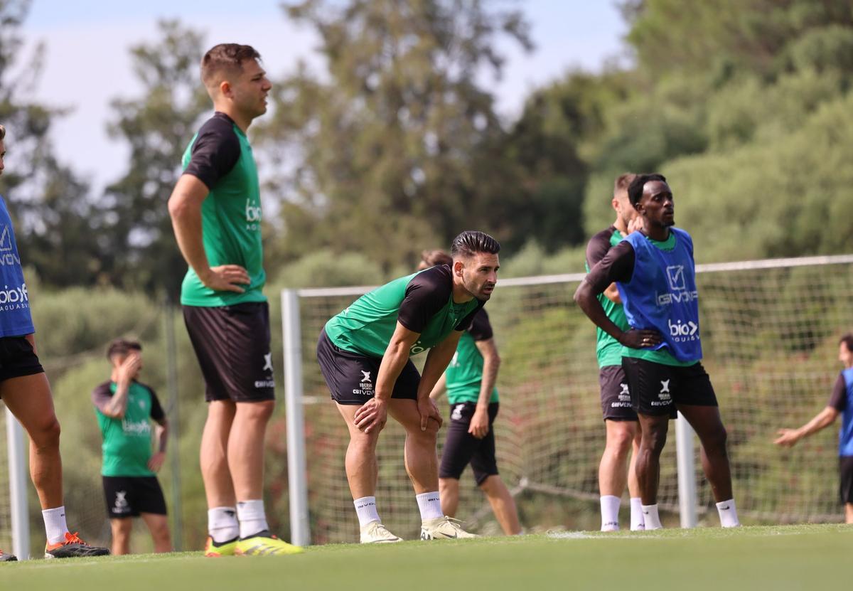 Lance de un entrenamiento del Córdoba CF durante su última visita a Montecastillo, en mayo.